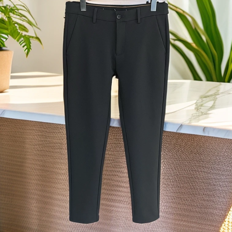 断码清仓-秋冬季男士舒适弹力内里磨毛时尚休闲裤（7043）