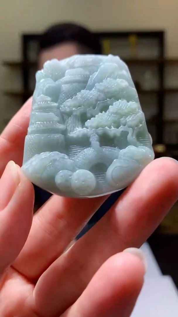 【闪购商品】翡翠颈饰未镶嵌8046yx-jj挂件62