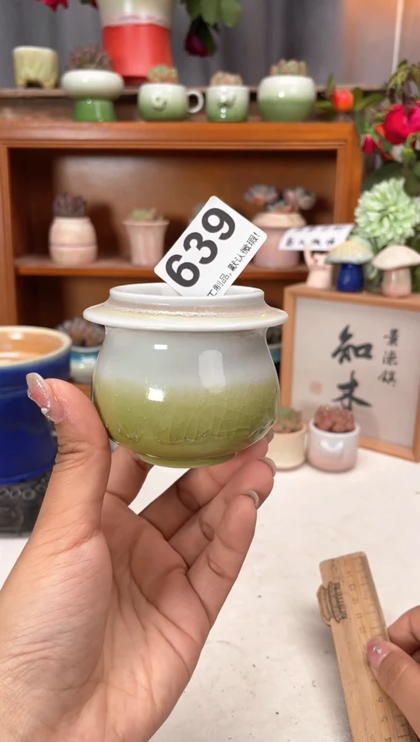 瓷片639知木小芳花盆编号