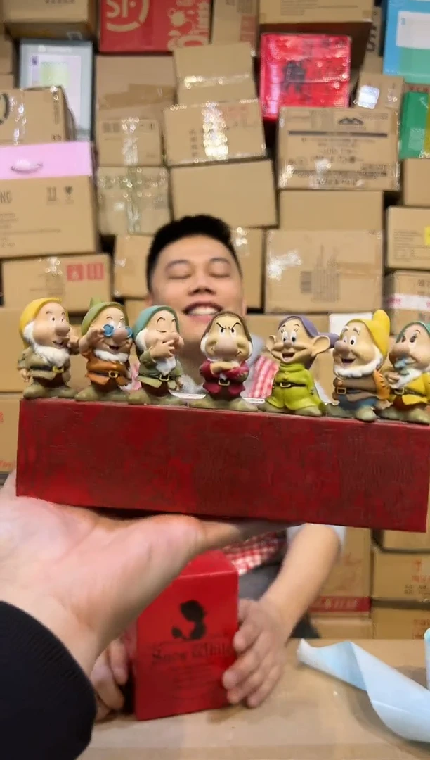 【闪购商品】杯树脂小矮人摆件7件套