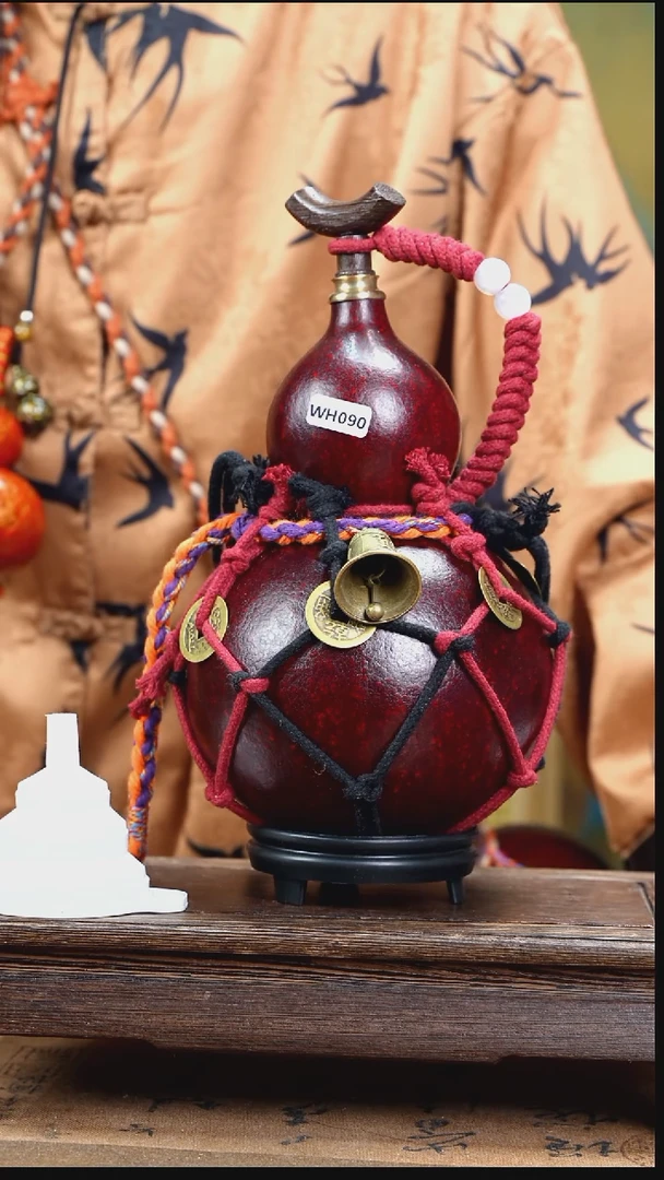 WH090网兜款大漆酒葫芦（现货现发）