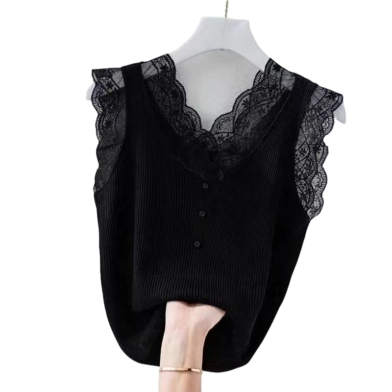 【珊珊服饰】春夏季新款冰丝打底可单穿背心