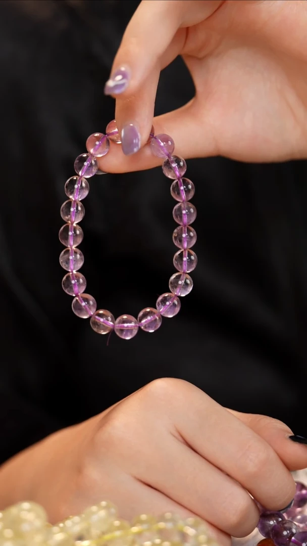 未镶嵌手链水晶紫水晶9mm