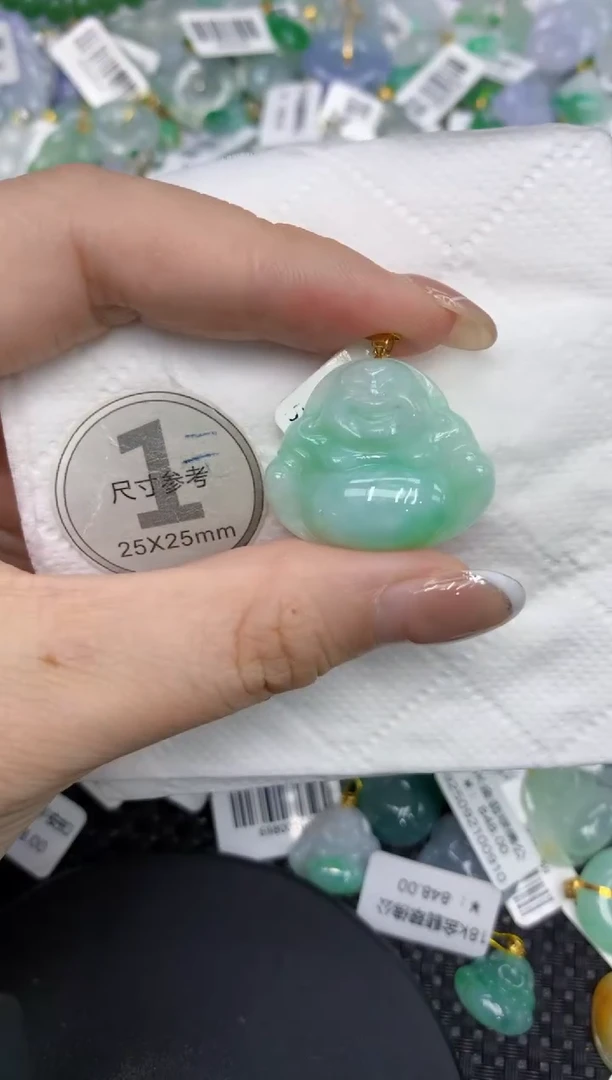 颈饰18K金镶嵌翡翠11111111
