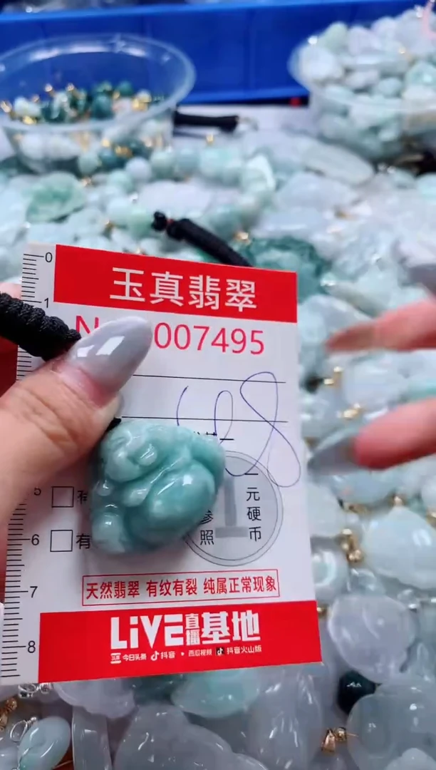 吊坠(不含链)未镶嵌翡翠7495