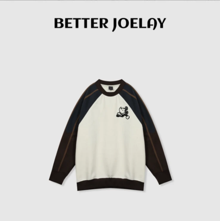 BETTER JOELAY-薄绒【傲慢米奇】时尚百搭插肩套头卫衣长袖KH1567