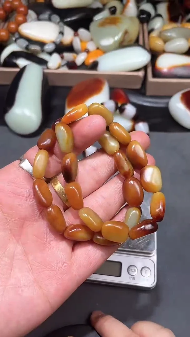 【闪购商品】和田玉手串未镶嵌YL-LL-2.7-4多样性发货