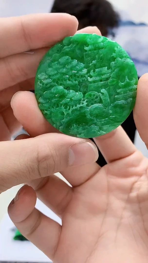 定制翡翠未镶嵌4688bb-毛货挂件66