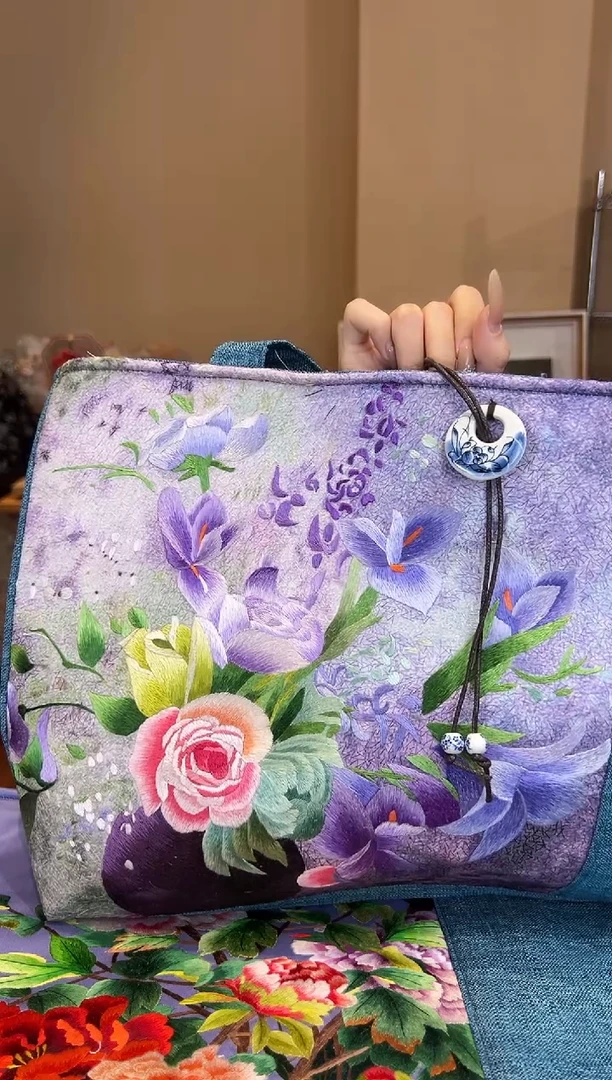 刺绣苏绣帆布袋包包