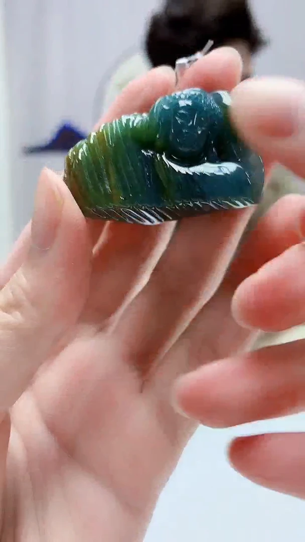 定制翡翠未镶嵌4688zm-毛货挂件54