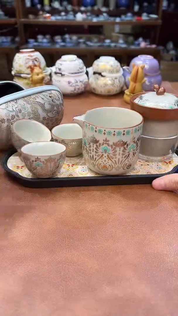 真的很便宜会开片的旅行茶具