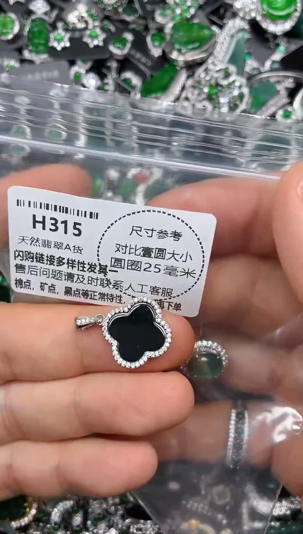 颈饰未镶嵌翡翠H315吊坠