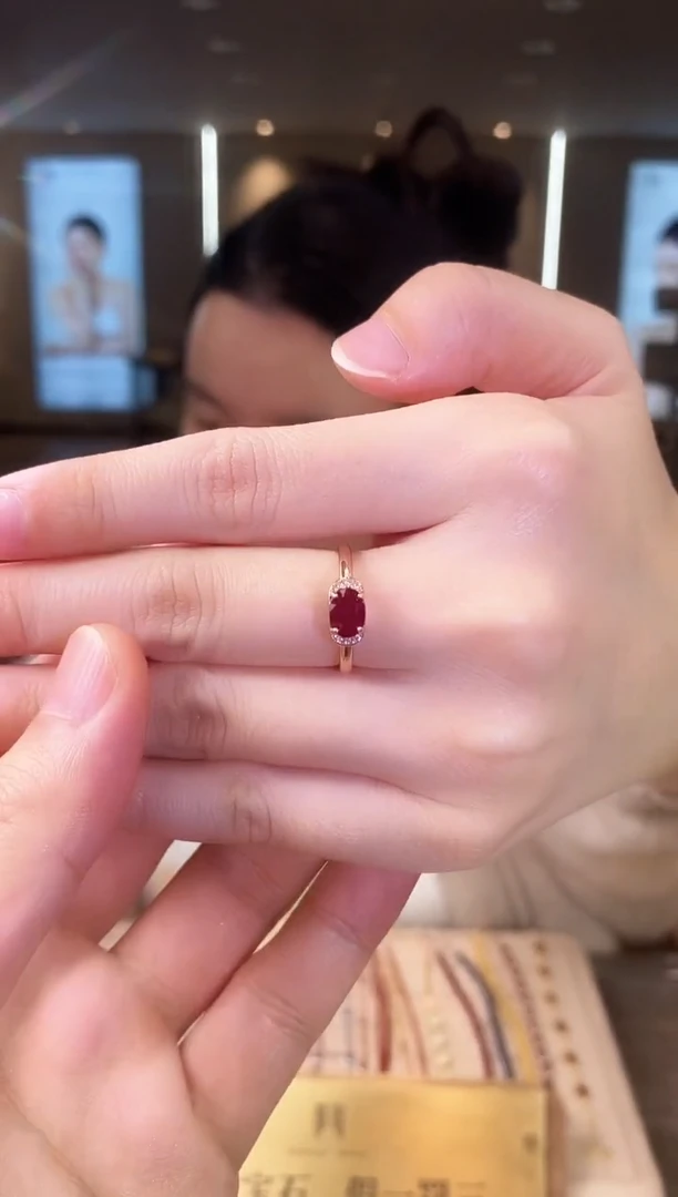 【闪购商品】红宝石戒指银S925镶嵌09