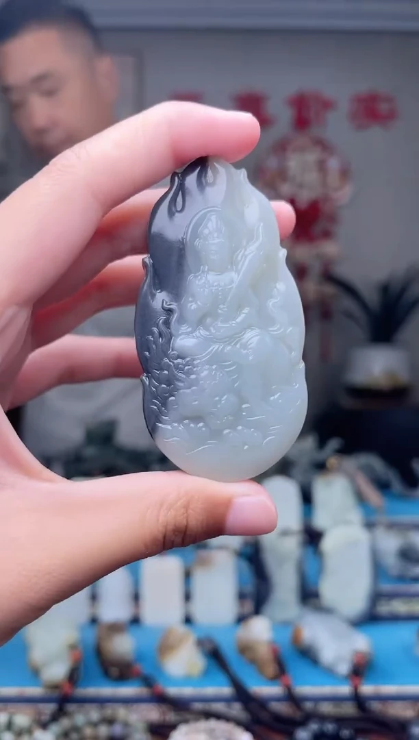 和田玉未镶嵌挂件1