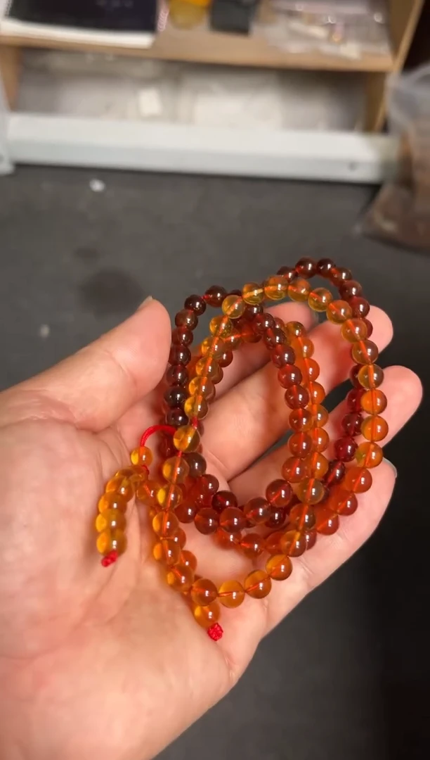 琥珀未镶嵌珠宝奇石/无优化/多样性发一件/7mm