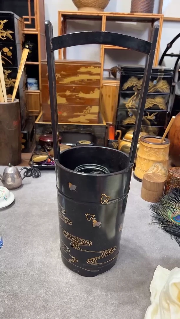 金莳绘 花器 大漆漆器大漆漆器