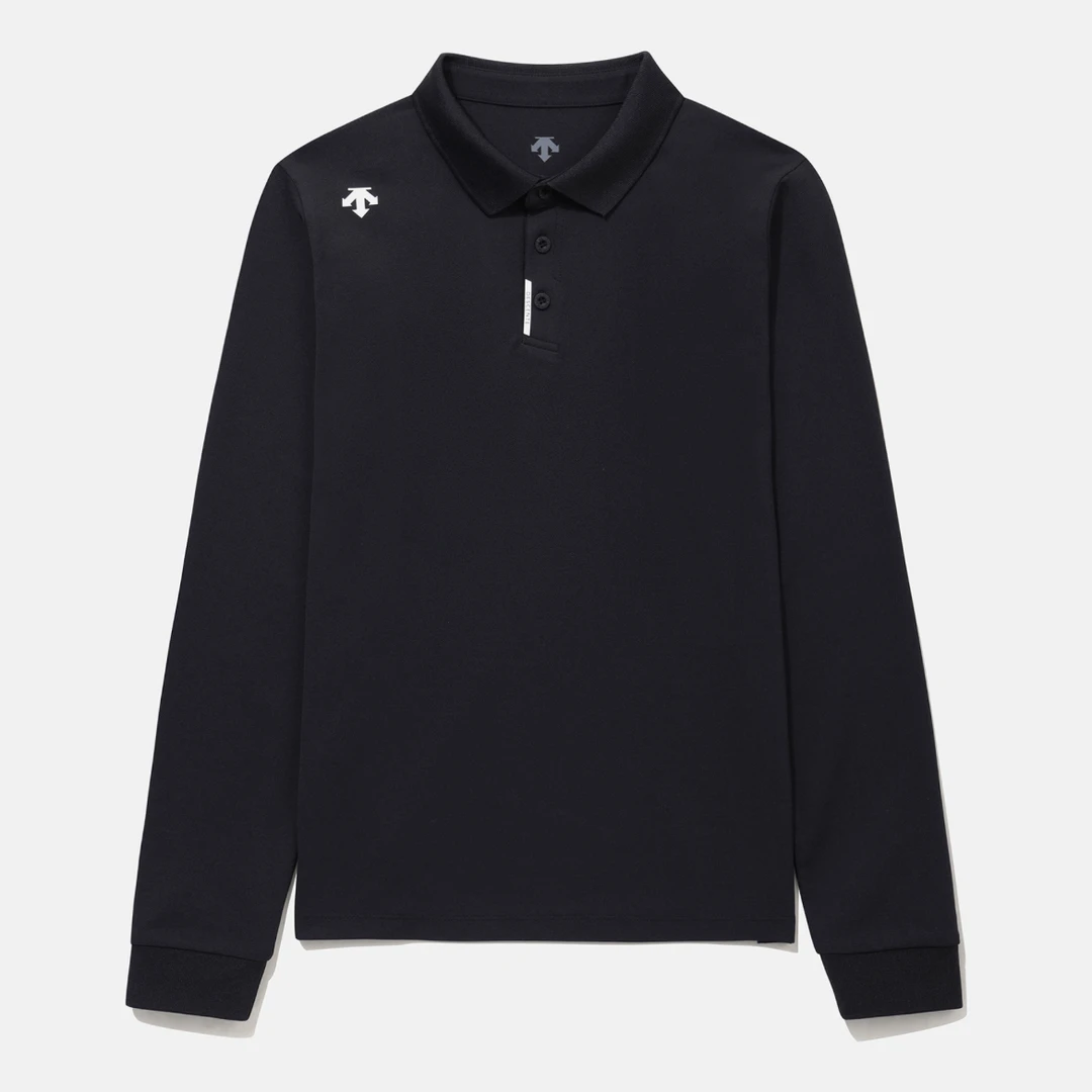 DESCENTE/迪桑特经典小标商务休闲百搭POLO长袖T恤SQ323UPL81