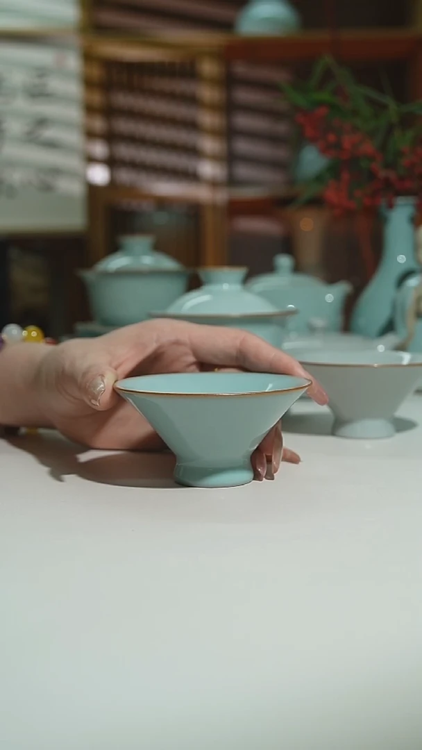 运圈天青支钉斗笠二级