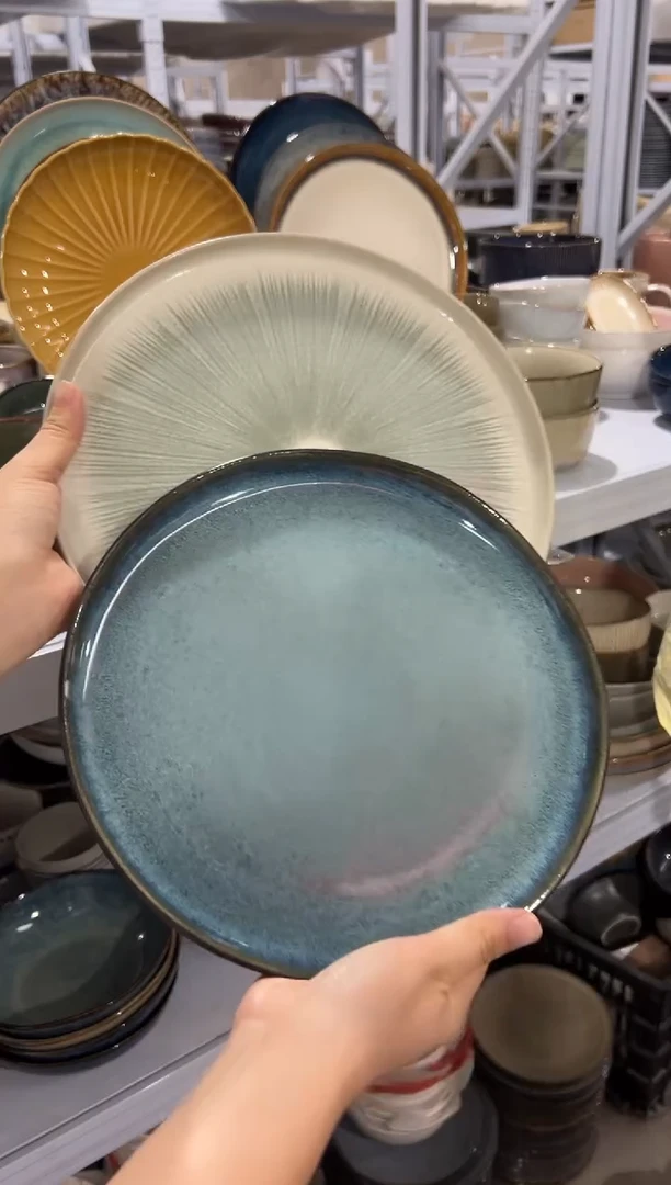 陶瓷外贸尾货瑕疵满20包邮X2 大盘