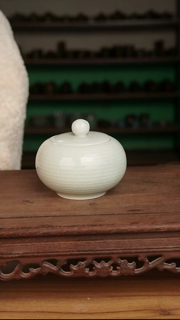 杯玉青釉 茶叶罐一级