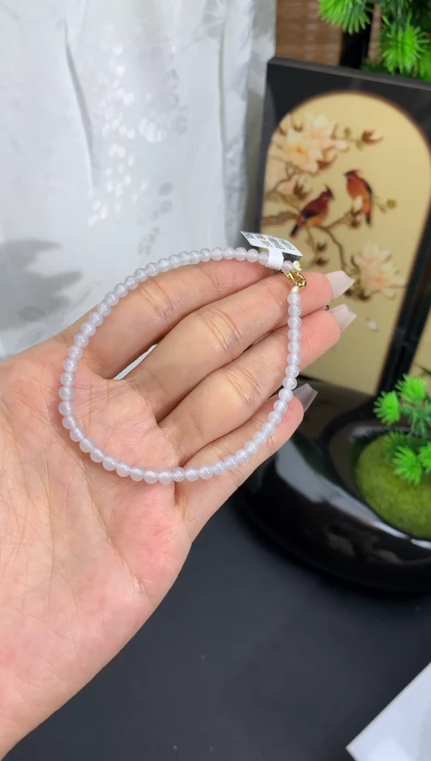 【闪购商品】翡翠手链未镶嵌卡3.5mm