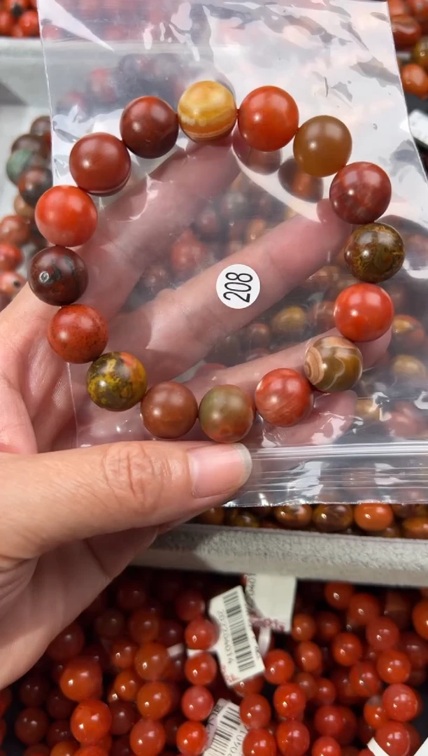 未镶嵌手串南红玛瑙13+