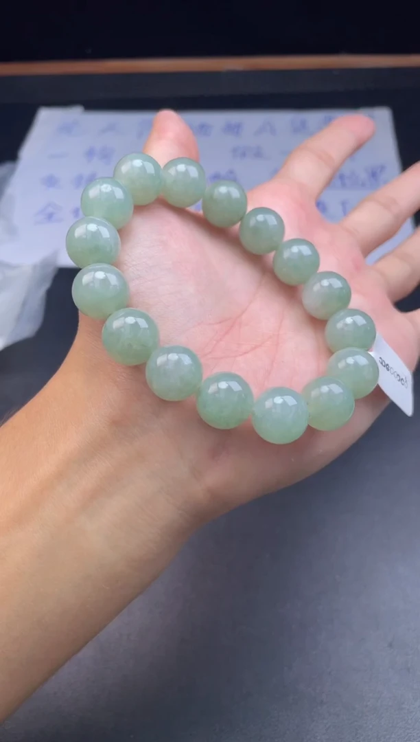 未镶嵌定制翡翠珠串卡13