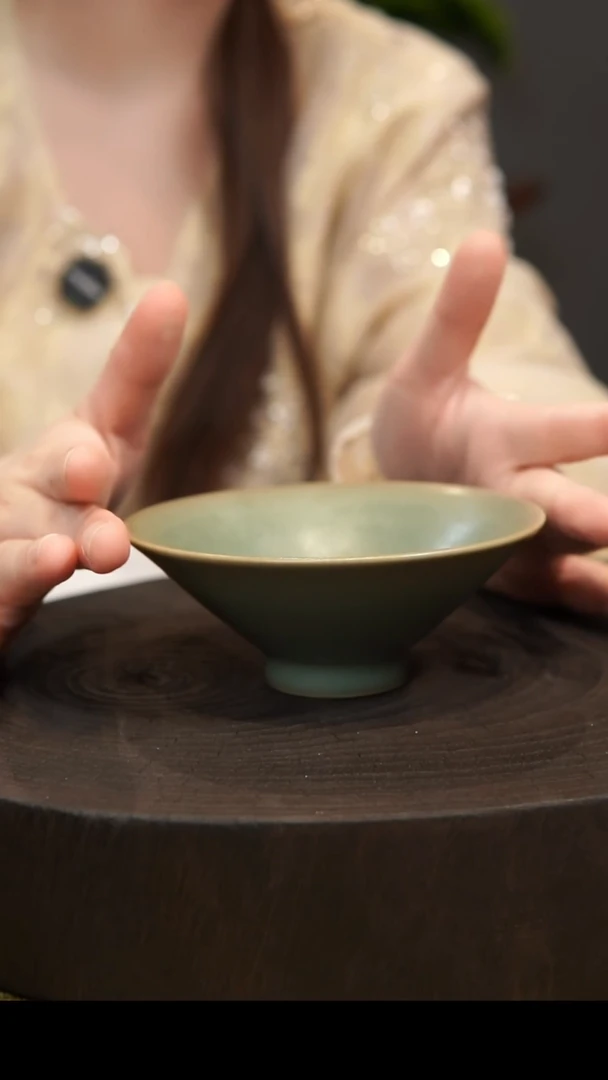 杯子时**好斗笠杯  汝州原产地  原矿老釉 带底款