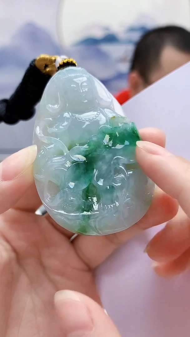 未镶嵌定制翡翠5167lr-毛货挂件80