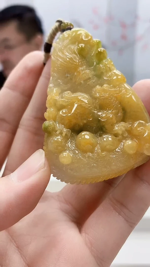 定制翡翠未镶嵌5124bb-毛货挂件46