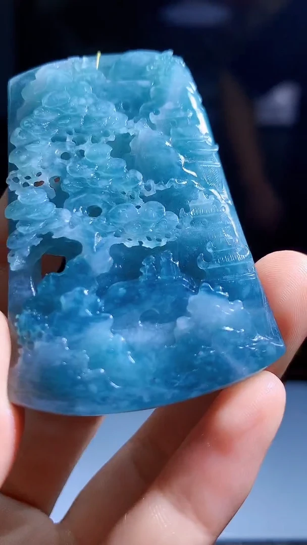 定制翡翠未镶嵌1030hm-毛货挂件25