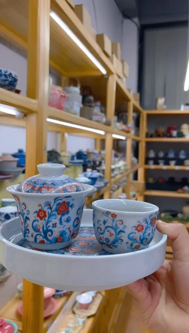 【闪购商品】好看的盖碗家用标准陶瓷