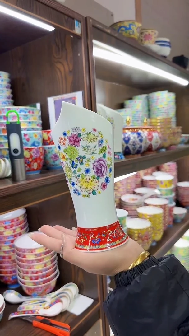 【闪购商品】瓷片筷子筒景德镇陶瓷1个