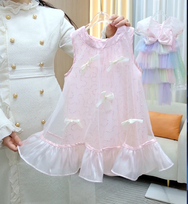 【星颜】新款2025新款女童夏款洋气仙女裙子小女孩韩版夏季宝宝裙