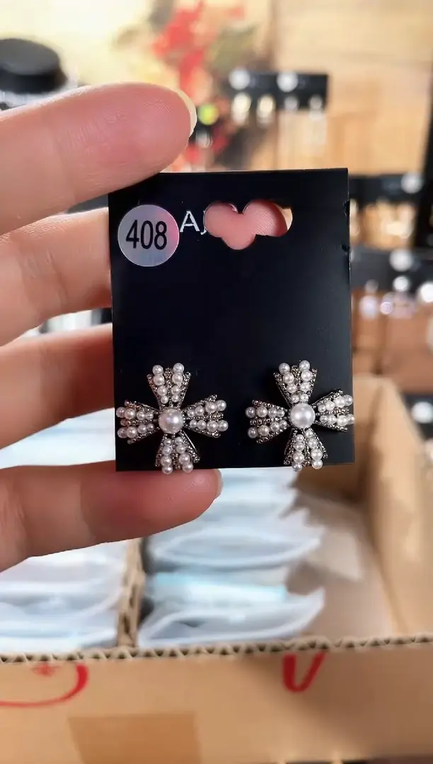 合金925银锆石豆408