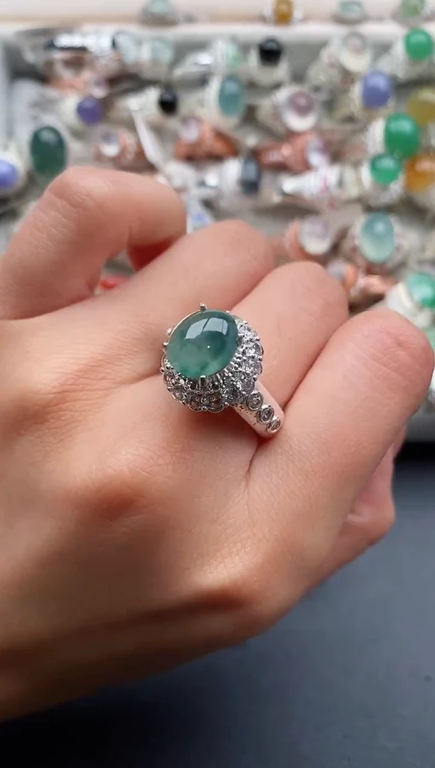 未镶嵌戒指翡翠55555555+3