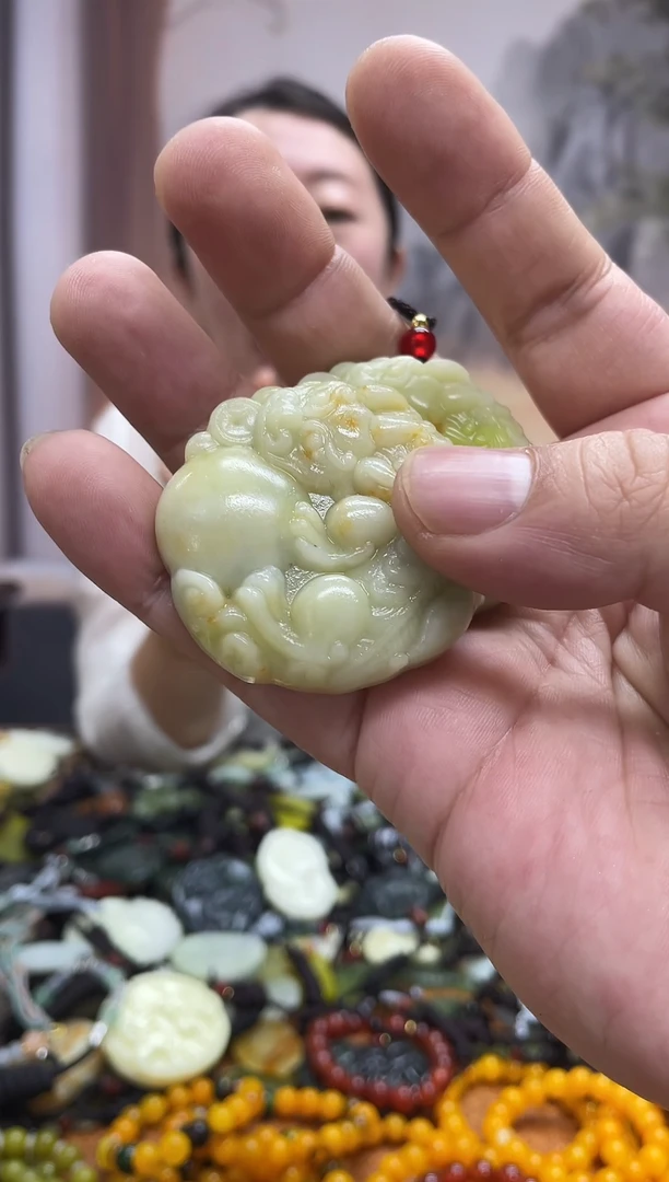 未镶嵌岫玉吊坠多样性发货拍一发一