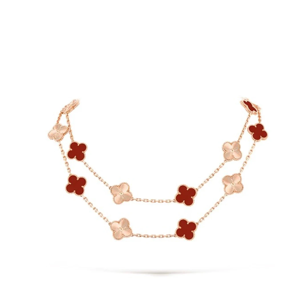 合金仿珍珠项链 菲姐2【二十花项链】精致轻奢 气质百搭