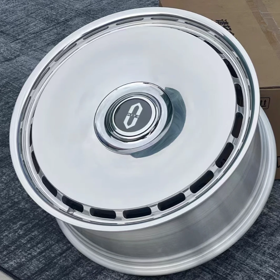 华为问界m9万吨锻造轮毂21寸-22寸款式精抛光工艺悬浮盖