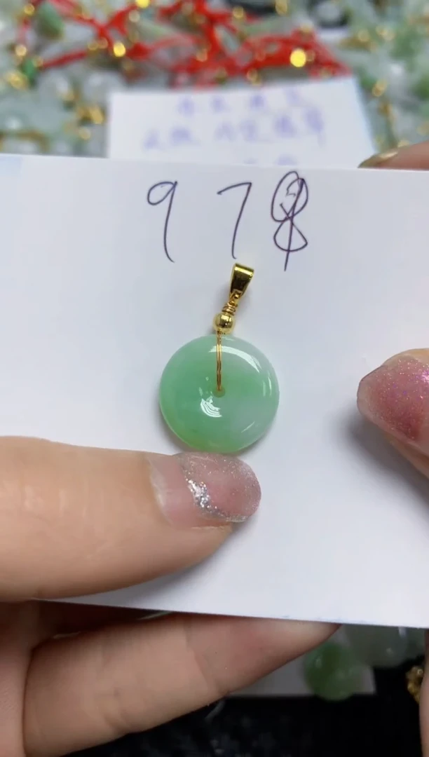 【闪购商品】翡翠颈饰合金天然A货翡翠