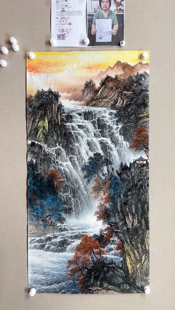 【闪购商品】国画138*68 何国进何国进何国进何国进