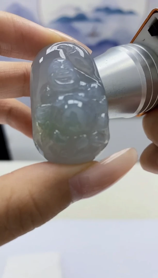 定制翡翠未镶嵌4902xx-毛货挂件63