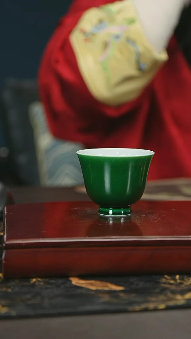 【闪购商品】瓷堂里郎窑绿杯子