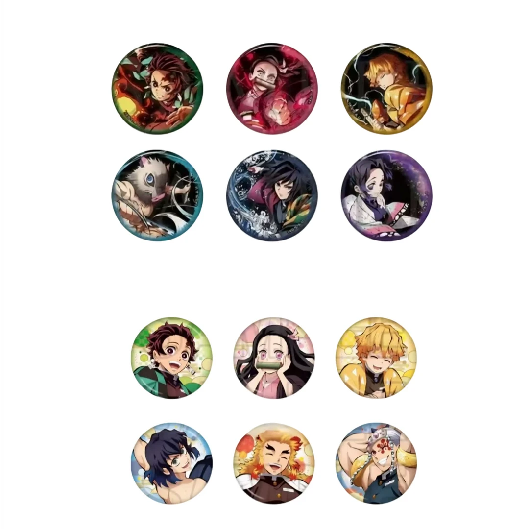 【鬼灭之刃】全集中展 笑颜/战斗吧唧徽章 盲盒(全6种)