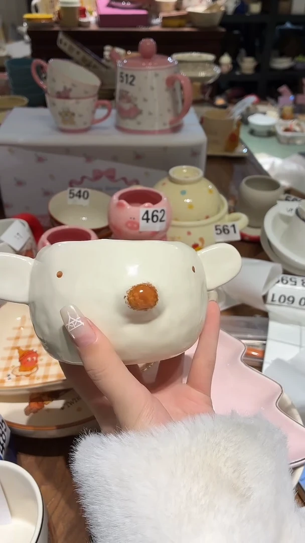 瓷575 小熊 碗 瑕疵