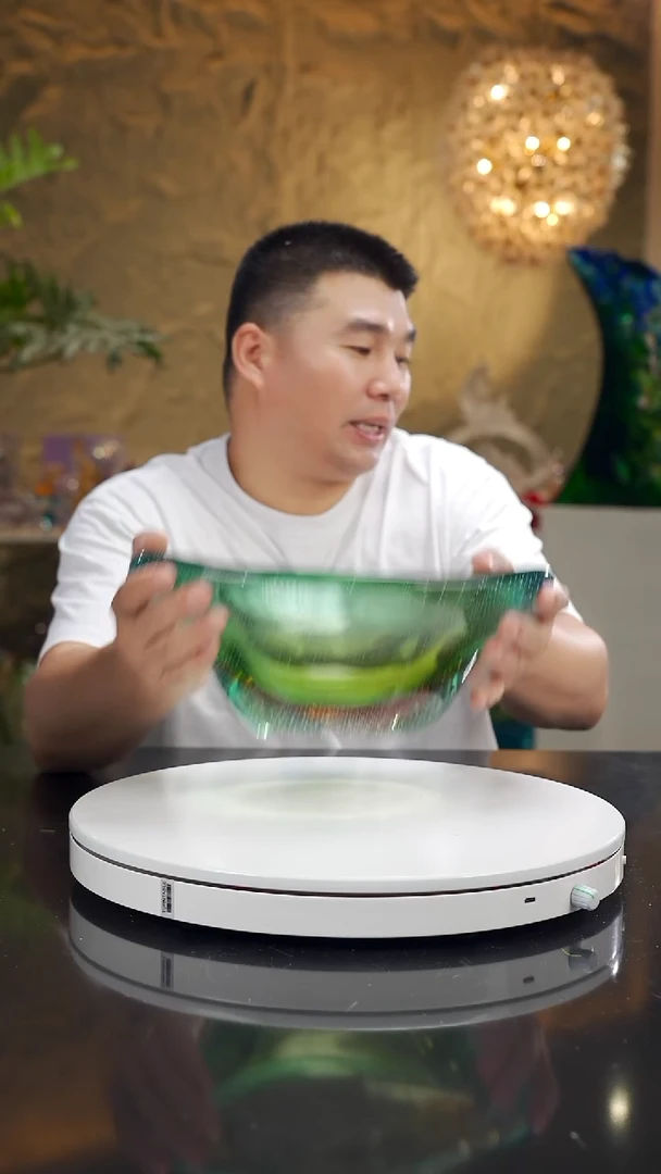 摆件福利琥珀蓝果碗