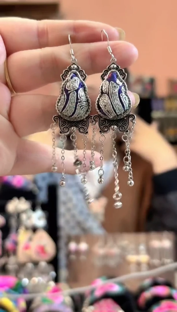 织绣艺枝独绣手工饰品268