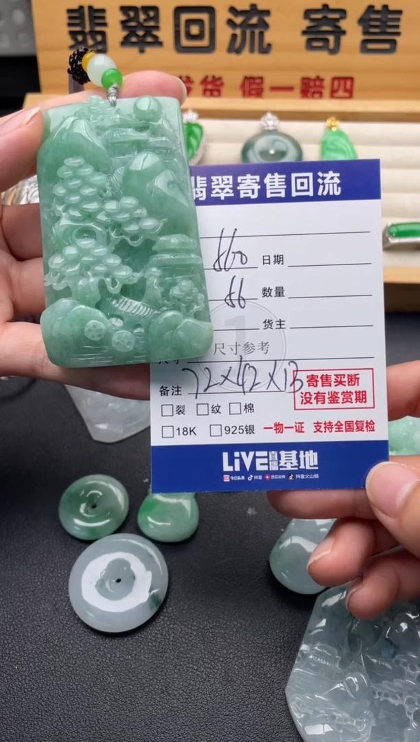 颈饰未镶嵌翡翠10147078