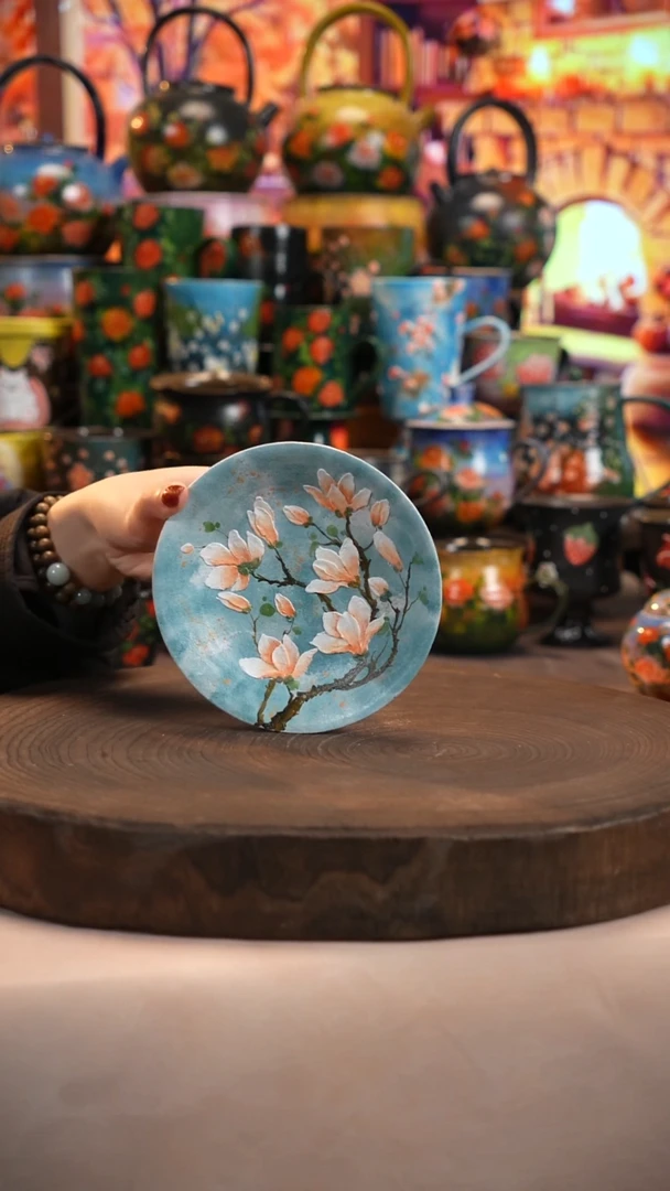 油画   釉下彩   盘
