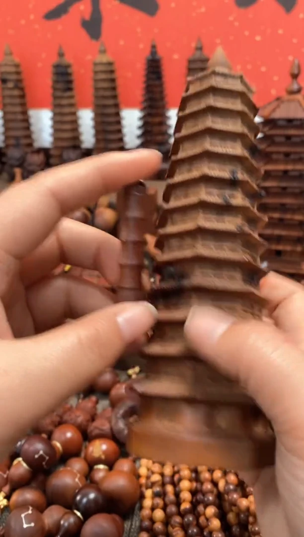 【闪购商品】木木雕枣木文昌塔加小文昌笔